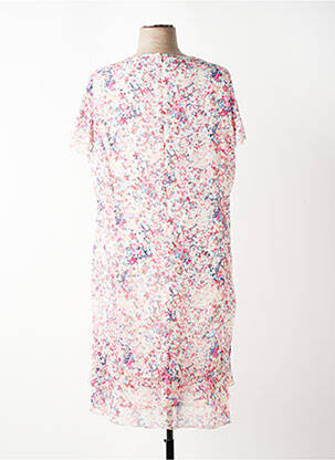 Rochie midi imprimeu floral mâneci scurte roz ANNE KELLY femeie