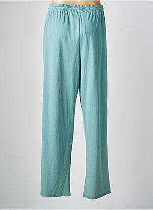 Pantalon drept talie elastică mărime normală verde NAYAT femeie