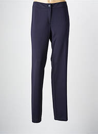 Pantalon drept țesătură crep mărime normală albastru DIAMBRE femeie