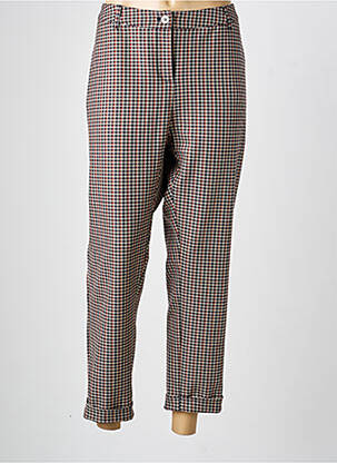 Pantalon 7/8 talie cu cleme mărime normală maro MADO ET LES AUTRES femeie