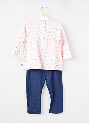 Set pantaloni tip de tricou roz SUCRE D'ORGE fată