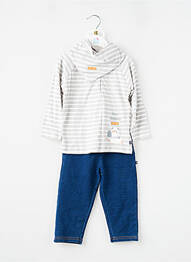 Set pantaloni tip de tricou gri SUCRE D'ORGE băiat