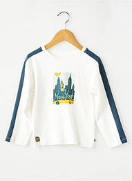 Tricou mâneci lungi mâneci lungi alb SUCRE D'ORGE băiat