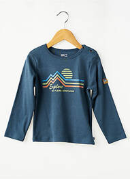 Tricou mâneci lungi mâneci lungi albastru SUCRE D'ORGE băiat