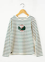 Tricou mâneci lungi mâneci lungi alb SUCRE D'ORGE băiat