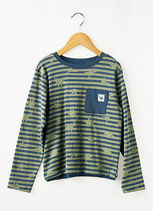 Tricou mâneci lungi mâneci lungi verde SUCRE D'ORGE băiat