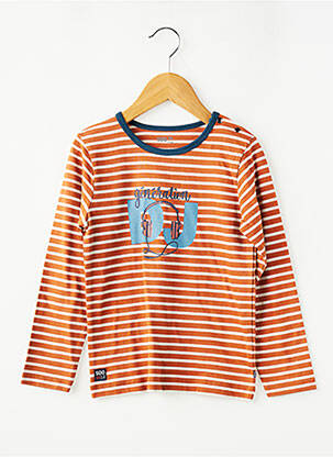 Tricou mâneci lungi mâneci lungi portocaliu SUCRE D'ORGE băiat