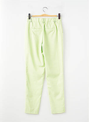 Pantalon chino țesătură poplin mărime normală verde CREAM femeie