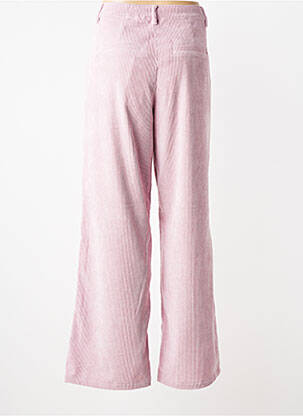 Pantalon evazat talie elastică roz CREAM femeie