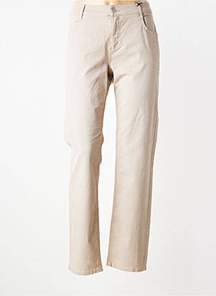 Pantalon drept elasticitate mărime normală bej ANGELS femeie