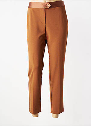 Pantalon 7/8 elasticitate mărime normală maro IMPERIAL femeie