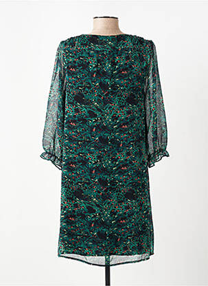 Rochie midi mâneci 3/4 mâneci 3/4 verde FREEMAN T.PORTER femeie