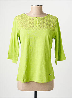 Tricou mâneci 3/4 mâneci 3/4 verde AGATHE & LOUISE femeie