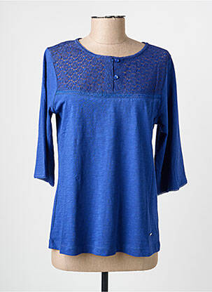 Tricou mâneci 3/4 mâneci 3/4 albastru AGATHE & LOUISE femeie