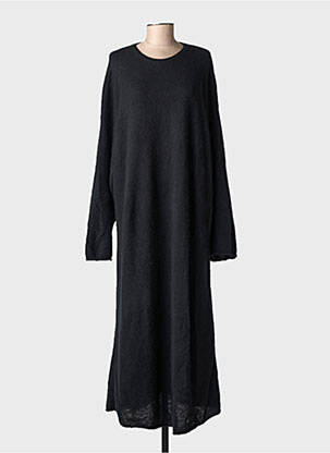 Rochie pulover elasticitate mâneci lungi negru GOBI femeie
