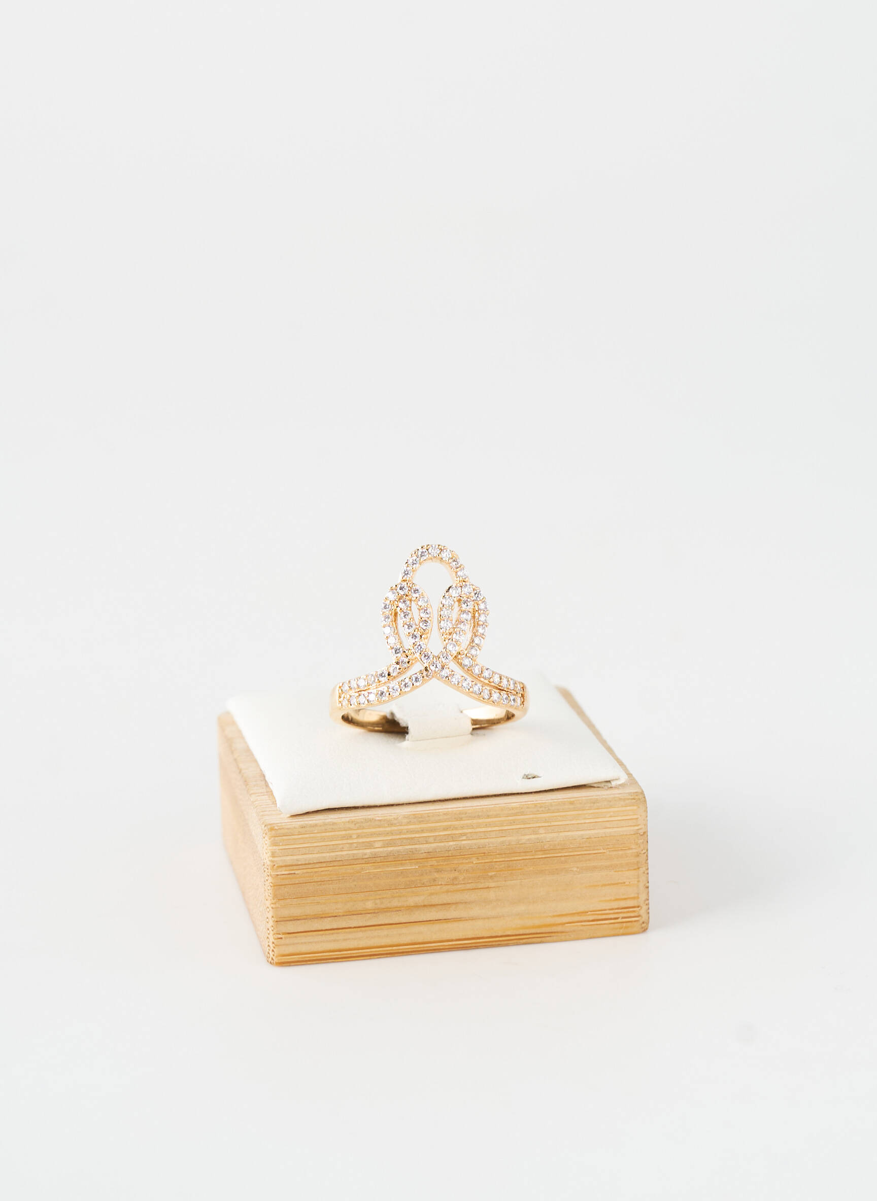 Inel ornament oxid de zirconiu auriu TATA GISELE femeie