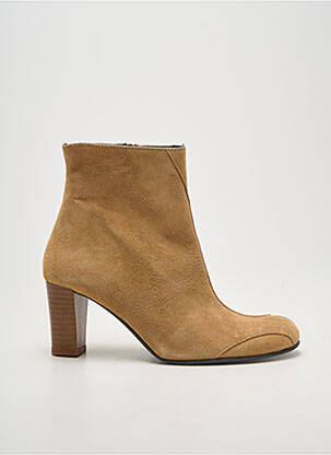 Botine/ghete toc pătrat toc de 4 la 6 cm bej TOO MUCH femeie
