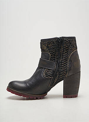 Botine/ghete toc pătrat toc de 7 la 9 cm negru KARSTON femeie