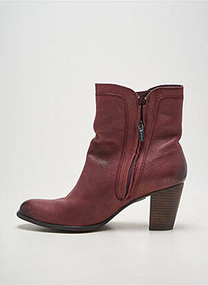 Botine/ghete toc pătrat toc de 7 la 9 cm violet KARSTON femeie