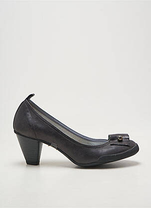 Pantofi cu toc cubanez toc de 4 la 6 cm negru DERNIERE VERSION femeie