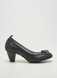 Pantofi cu toc cubanez toc de 4 la 6 cm negru DERNIERE VERSION femeie