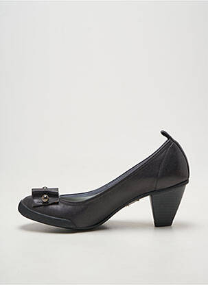 Pantofi cu toc cubanez toc de 4 la 6 cm negru DERNIERE VERSION femeie