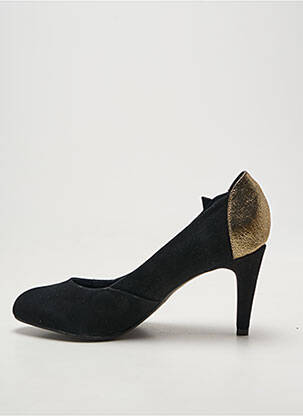 Pantofi cu toc țesătură satinată toc de 7 la 9 cm auriu KARSTON femeie