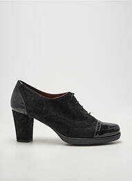 Derby-uri material neted toc de 7 la 9 cm negru KARSTON femeie
