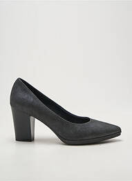 Pantofi cu toc toc pătrat toc de 7 la 9 cm gri KARSTON femeie