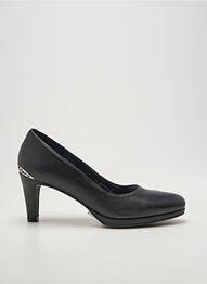 Pantofi cu toc țesătură satinată toc de 7 la 9 cm negru MYMA femeie