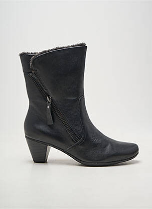 Botine/ghete cubanez toc de 4 la 6 cm negru SWEET femeie