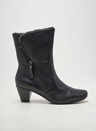 Botine/ghete cubanez toc de 4 la 6 cm negru SWEET femeie