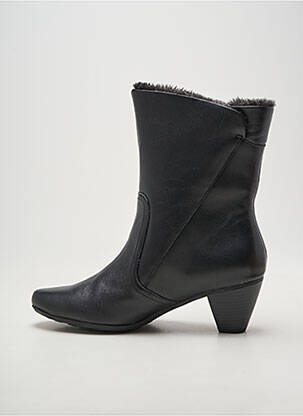 Botine/ghete cubanez toc de 4 la 6 cm negru SWEET femeie