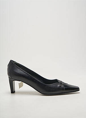 Pantofi cu toc material neted toc de 4 la 6 cm negru BRENDA ZARO femeie