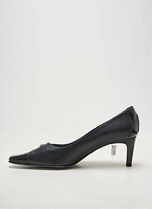 Pantofi cu toc material neted toc de 4 la 6 cm negru BRENDA ZARO femeie