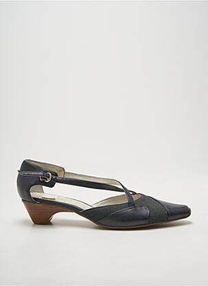 Pantofi cu toc țesătură satinată toc de 4 la 6 cm negru SWEET femeie