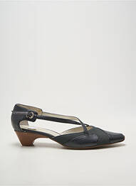 Pantofi cu toc țesătură satinată toc de 4 la 6 cm negru SWEET femeie