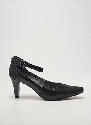 Pantofi cu toc material neted toc de 4 la 6 cm negru SWEET femeie
