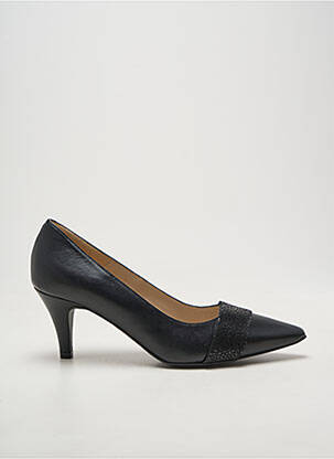 Pantofi cu toc țesătură satinată toc de 4 la 6 cm negru BRENDA ZARO femeie