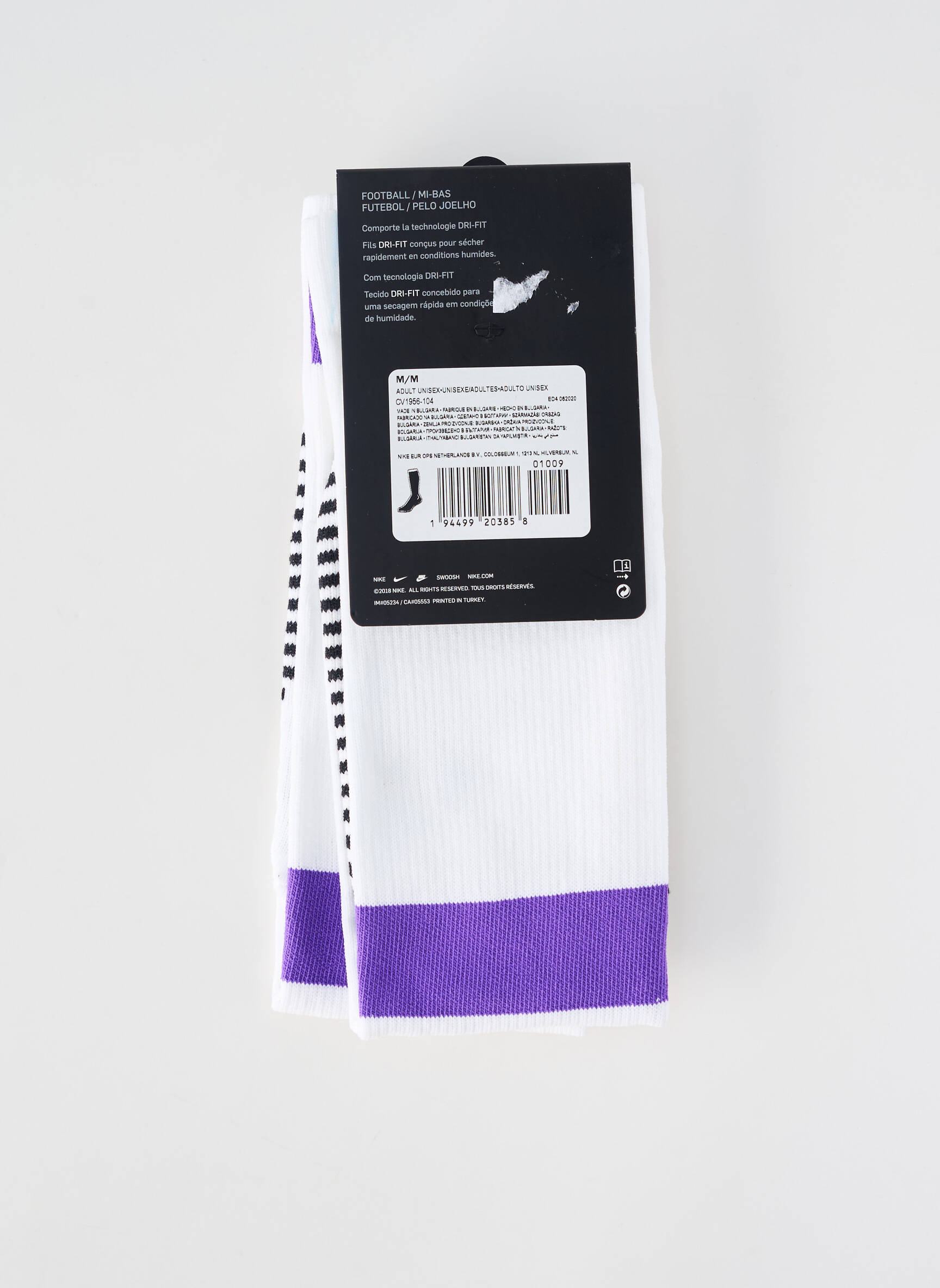 Șosete elasticitate alb NIKE unisex