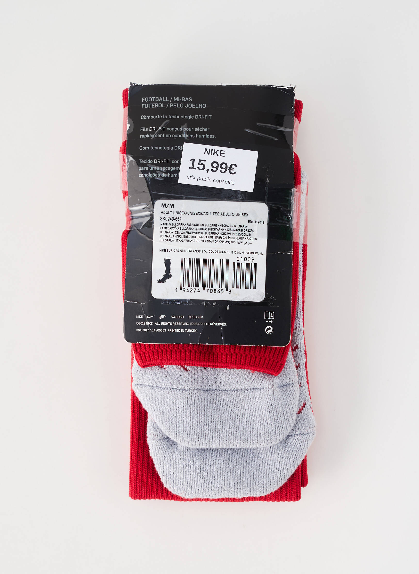 Șosete elasticitate roșu NIKE unisex