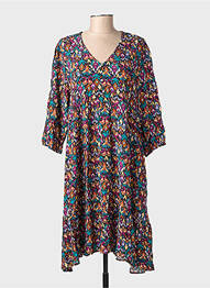 Rochie midi mâneci 3/4 mâneci 3/4 negru C'EST BEAU LA VIE femeie