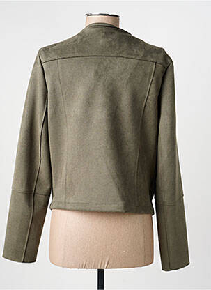 Jachete casual guler rotund verde JULIE GUERLANDE femeie