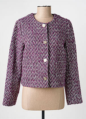 Jachete elegante buzunare violet C'EST BEAU LA VIE femeie