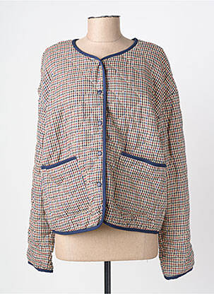 Jachete casual guler rotund maro C'EST BEAU LA VIE femeie