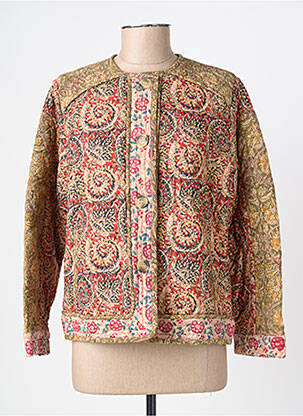 Jachete casual guler rotund verde C'EST BEAU LA VIE femeie