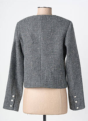 Jachete casual guler rotund gri JULIE GUERLANDE femeie