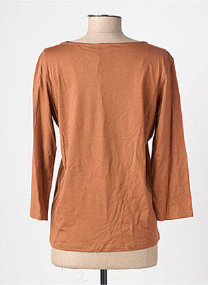 Tricou mâneci 3/4 mâneci 3/4 maro JULIE GUERLANDE femeie