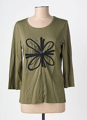 Tricou mâneci 3/4 mâneci 3/4 verde JULIE GUERLANDE femeie