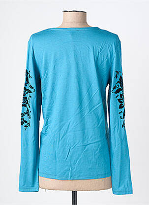 Tricou mâneci lungi mâneci lungi albastru JULIE GUERLANDE femeie